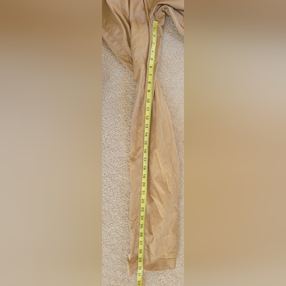 Hurley Pants Men's size 30x30 Chino Khaki Button Straight Leg Tan Button Zip Poc - Picture 9 of 10